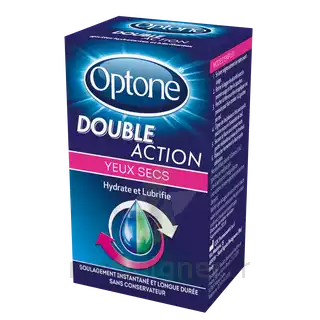 Optone Double Action Solution Oculaire Yeux Secs Fl/10ml à ROCHEMAURE