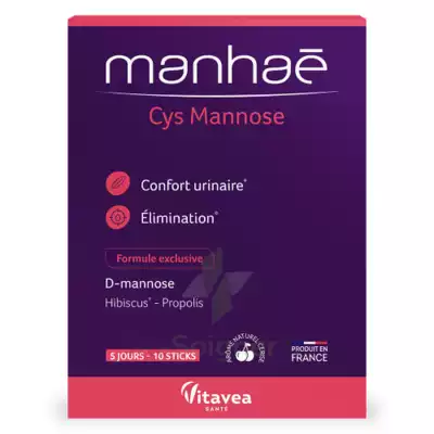 Nutrisanté Manhae Cys Mannose Poudre 10 Sticks à ROCHEMAURE