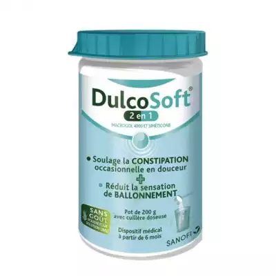 Dulcosoft 2 En 1 Constipation Et Ballonnement Poudre à Diluer Fl/200g à ROCHEMAURE